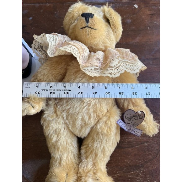 Annette Funicello bear ~ jointed, Mohair- Lace Collar - Collection- Rare - Picture 8 of 9